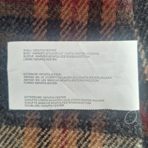 Rain Jacket Winter Raincoat Water Resistant Nautica Plaid Lining Rain Coat Sz S - Picture 12 of 12